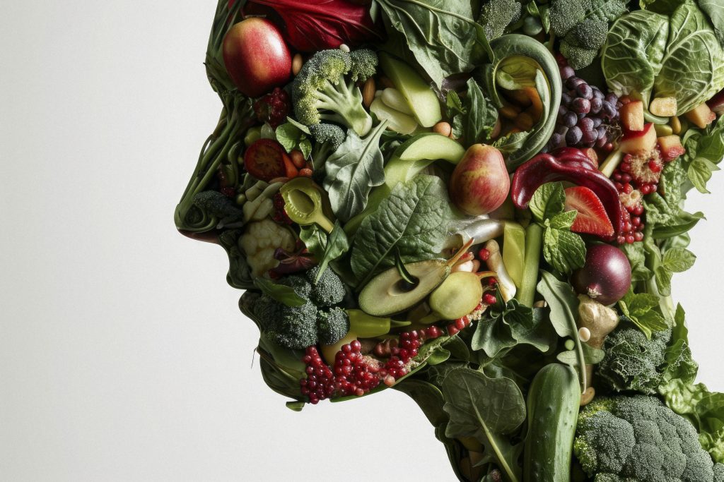 imagen de la conexión entre la dieta y la salud mental