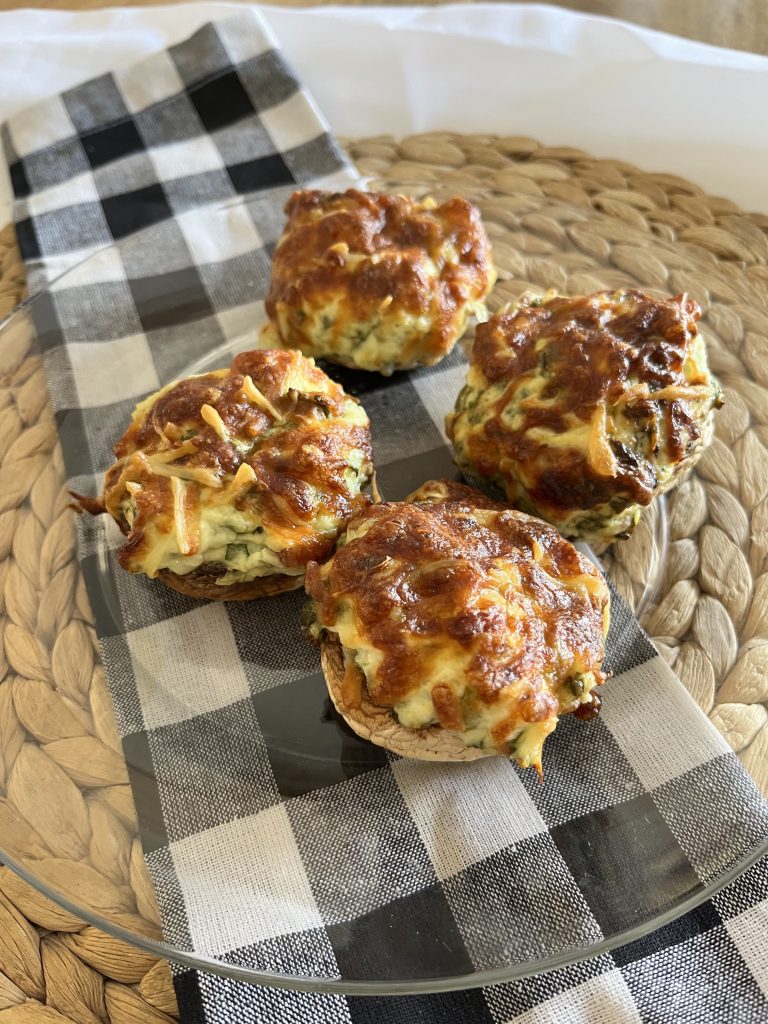 imagen champiñones rellenos keto